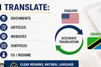 translate english to swahili and swahili to english