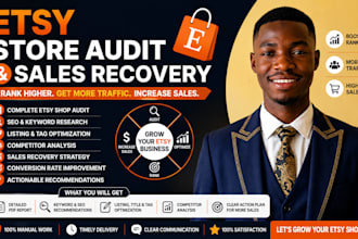 do etsy shop audit, etsy SEO, listing optimization and sales recovery