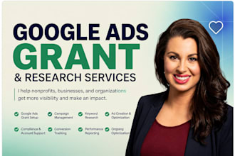 setup optimize and manage google ads grant campaigns for 501c3 nonprofits