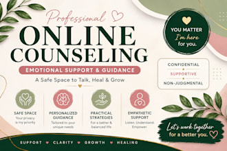 provide professional online counseling emotional support and guidance