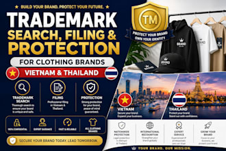 do vietnam thailand trademark search filing and protection for clothing brands