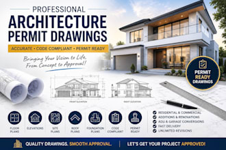 design architectural permit drawings and construction plans