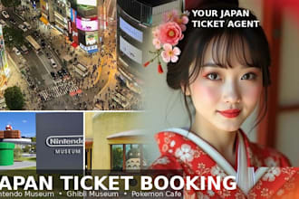 help you book ghibli museum and nintendo museum tickets