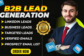 do b2b lead generation linkedin lead generation and build verified prospect list