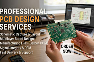 do pcb design, iot schematic, esp32, stm32 and arduino pcb layout, bom in kicad