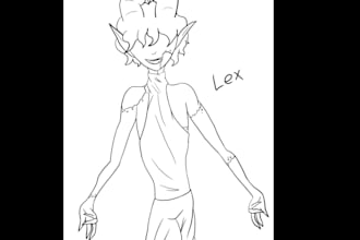 draw a sketch of your characters