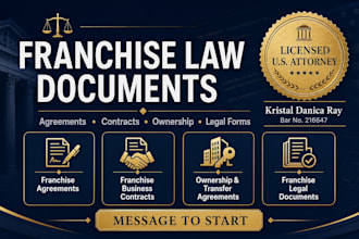 prepare custom franchise business contracts and agreements
