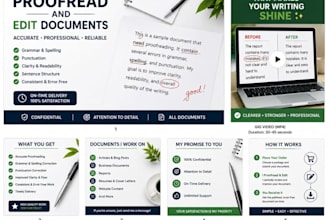 proofread and edit documents