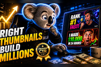 design premium youtube thumbnails with a CTR focused strategy
