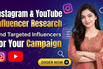 research targeted instagram and youtube influencers