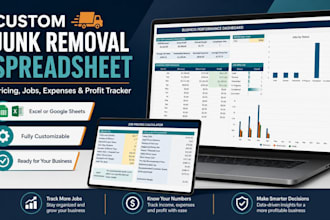 create a custom junk removal spreadsheet for pricing and profit tracking