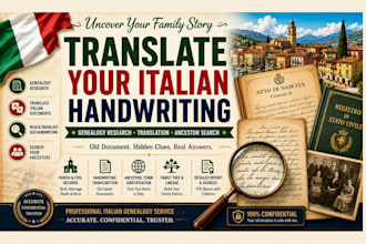 help with italian genealogy ancestry translate handwriting search ancestors
