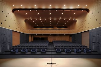 upgrade auditorium interior,concert hall,stage design,event venue layout,theater