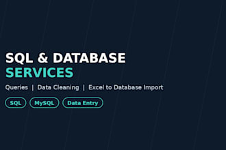 write sql queries and clean your data