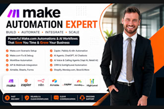 setup make com automation, fix make scenario, made com, make com integromat make