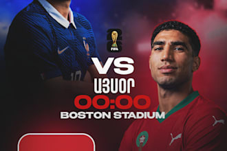design professional sports and instagram football posters