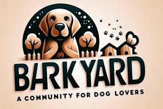 create pet, dog, cat or animal and veterinary clinic logo