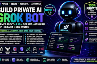 build private ai grok bot hermes agent rag qdrant obsidian mcp ollama n8n system