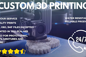 professionally 3d print your part and ship it to you