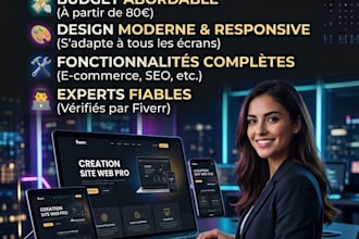 je crée votre site web