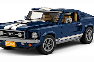 design custom lego car, truck, bike, house, minifigure, with pdf manuals
