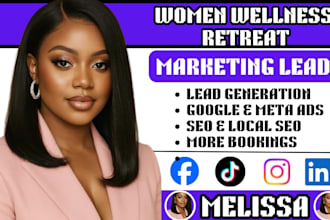 women wellness retreat marketing retreat lead generation meta ads google ads SEO