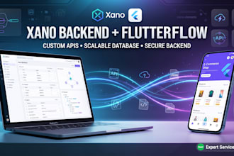 build powerful xano backend with API, database and flutterflow integration