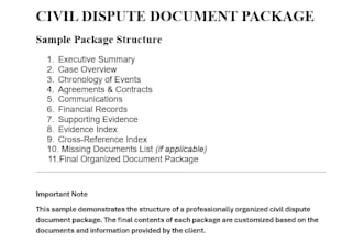 professionally organize your civil case documents