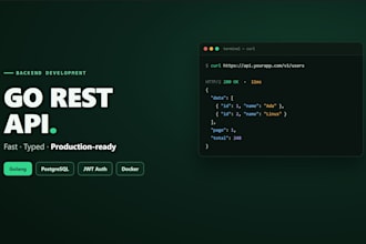 build a fast and scalable rest API backend in golang