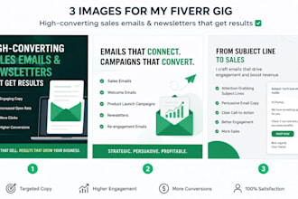 write sales emails and newsletters