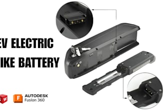 ev electric bike battery enclosure housin cad design 3d printable stl fusion 360