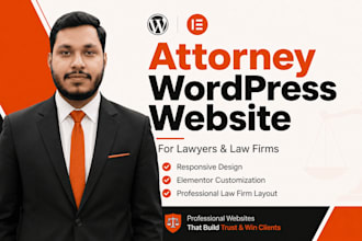 build an attorney wordpress website for lawyers and law firms
