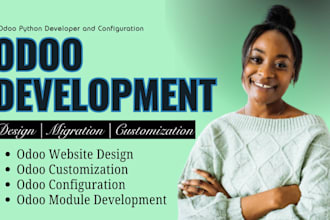 odoo developer for customization, integration, migration, and erp implementation
