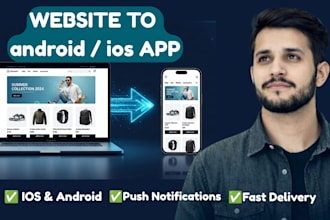 convert your responsive website into android app or IOS app
