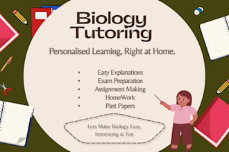 do biology, chemistry and science tutoring