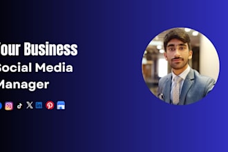be your social media marketing manager for your business