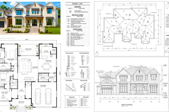 city permit drawing architect for remodeling, home addition renovation blueprint