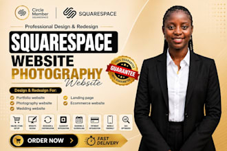 redesign squarespace photography website build squarespace website