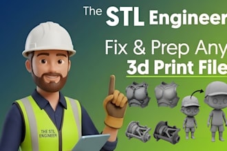 repair, modify stl file, obj file, fix mesh and optimize 3d model for printing