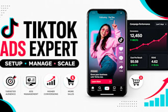run tiktok ads, setup tiktok ads, manage tiktok video advert for your business