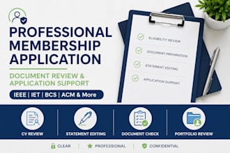 help prepare your professional membership application