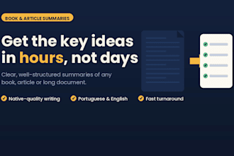 summarize any book, article, or text clearly
