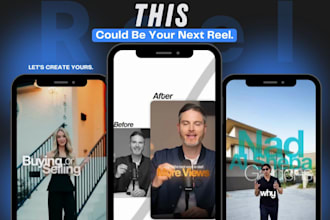 edit trendy reels podcast clips and real estate videos