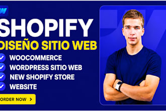 diseno sitio web shopify woocommerce wordpress sitio web new shopify store