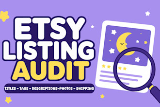 audit your etsy listing for SEO, clarity, and conversion