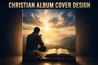 design christian lofi album cover art for worship and gospel producers