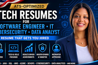 write an ats tech resumes for software engineer and IT
