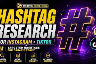 research targeted hashtags for instagram and tiktok