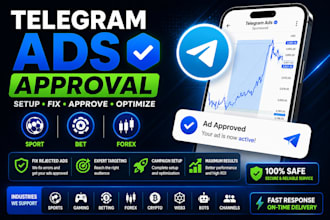 setup telegram ads, fix telegram ads rejected, fix ads destination approval