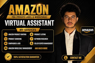 be your amazon fba consultant,fba virtual assistant,fba pl